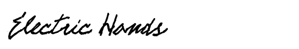 Electric Hands font preview